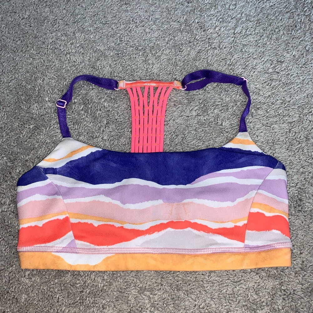 Size 4 lululemon colorful sports bra